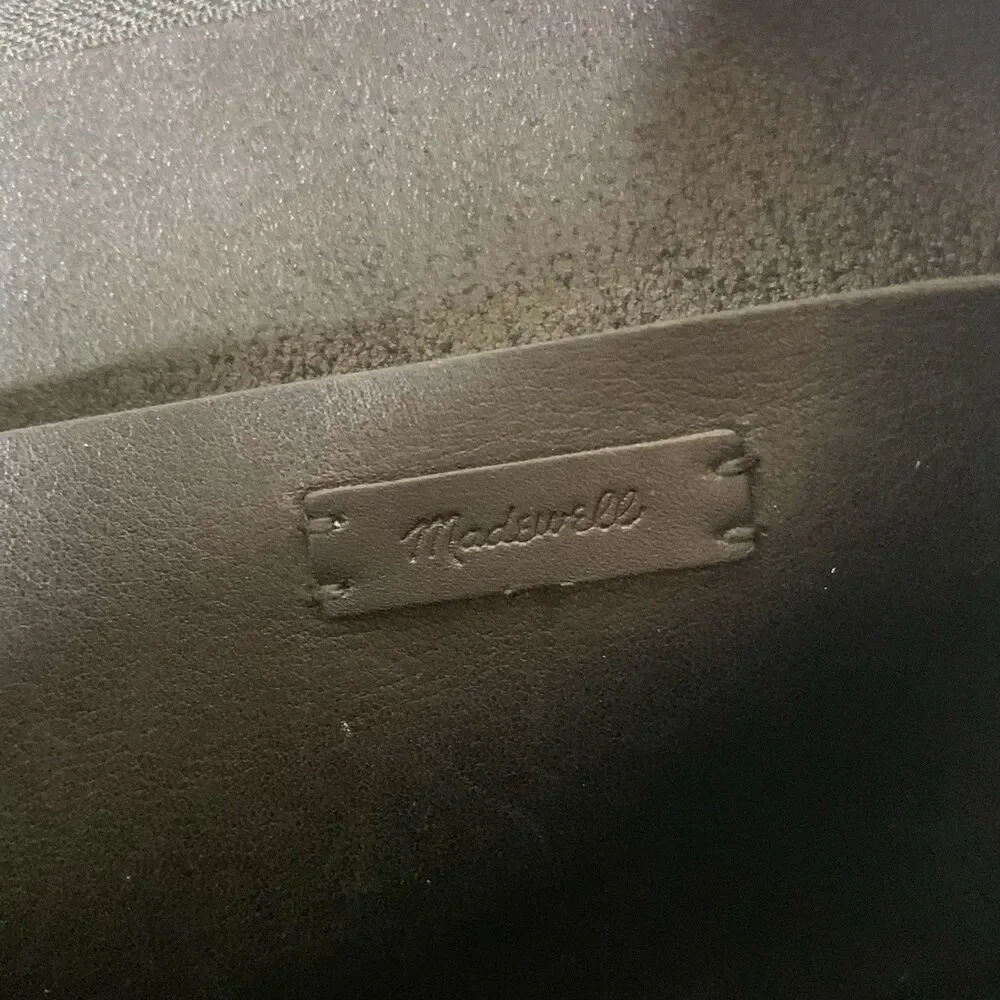 Madewell The Transport Shoulder Crossbody Bag Purse Black Leather NC275 - Picture 12 of 12